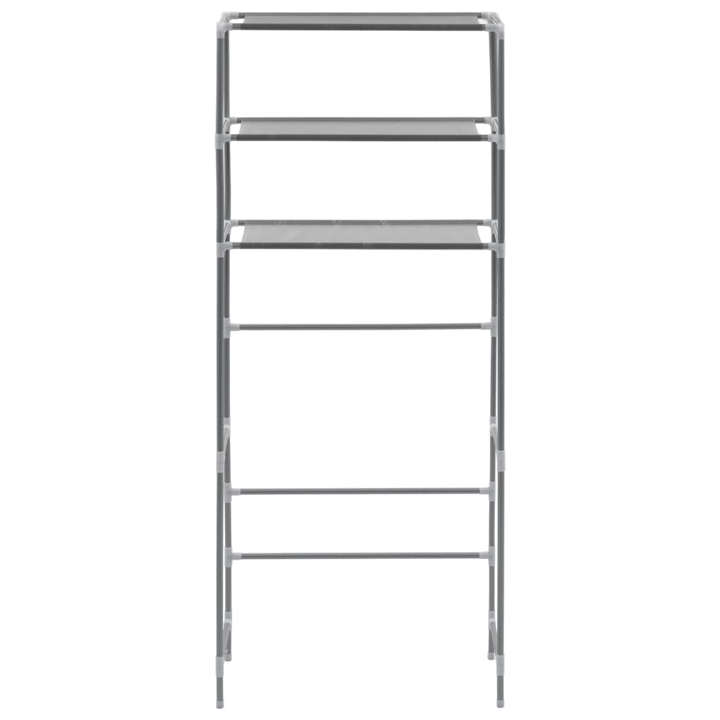 3-Tier Storage Rack over Laundry Machine Silver 27.2"x11"x66.5"
