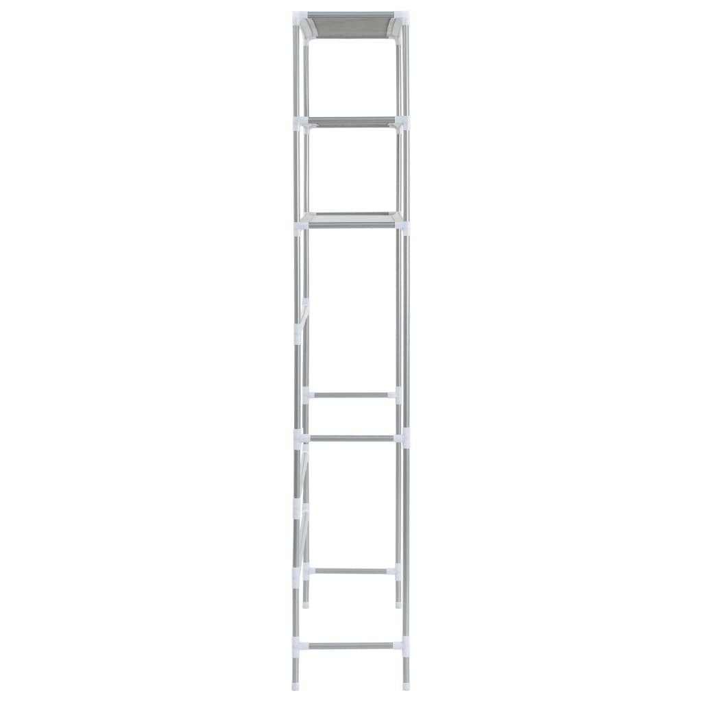 3-Tier Storage Rack over Laundry Machine Silver 27.2"x11"x66.5"