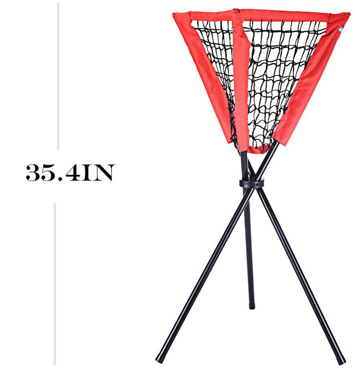 Portable Batting Movable Baseball & Softball Practice Ball Caddy Stands Foldable Pyramid Net Stand Training Softball Tennis Ball - WoodPoly.com