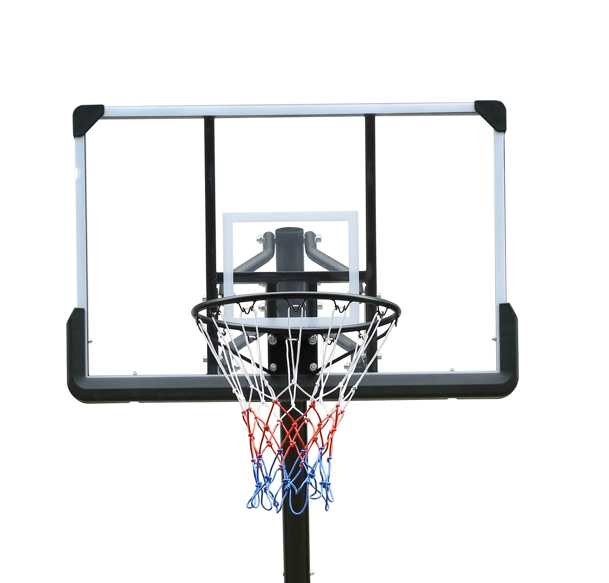 Use for Outdoor Height Adjustable 7.5 to 10ft Basketball Hoop 44 Inch Backboard Portable Basketball Goal System with Stable Base and Wheels