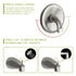 10" Round Rain Shower Head Systems with Waterfall Tub Spout, Brushed Nickel,Wall Mounted shower