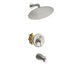 10" Round Rain Shower Head Systems with Waterfall Tub Spout, Brushed Nickel,Wall Mounted shower