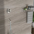 10" Round Rain Shower Head Systems with Waterfall Tub Spout, Brushed Nickel,Wall Mounted shower