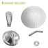 10" Round Rain Shower Head Systems with Waterfall Tub Spout, Brushed Nickel,Wall Mounted shower
