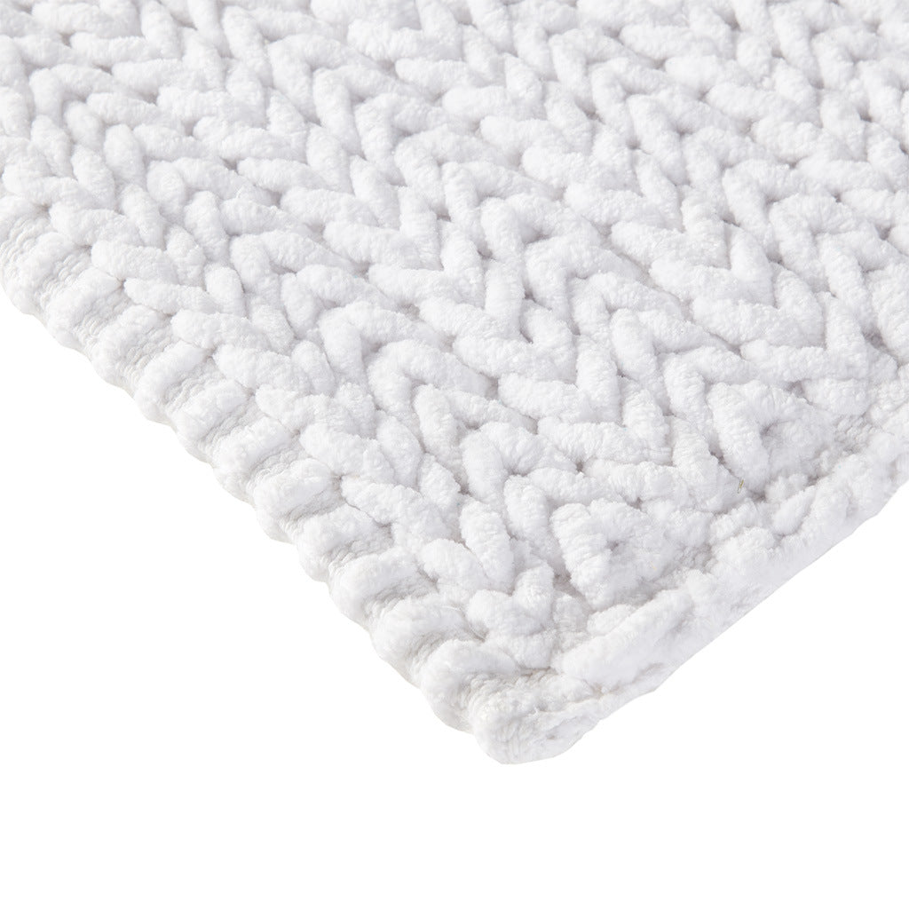100% Cotton Chenille Chain Stitch Rug