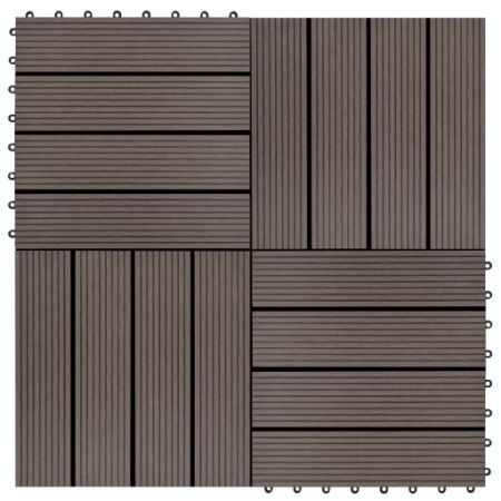11 pcs Decking Tiles WPC 11.8