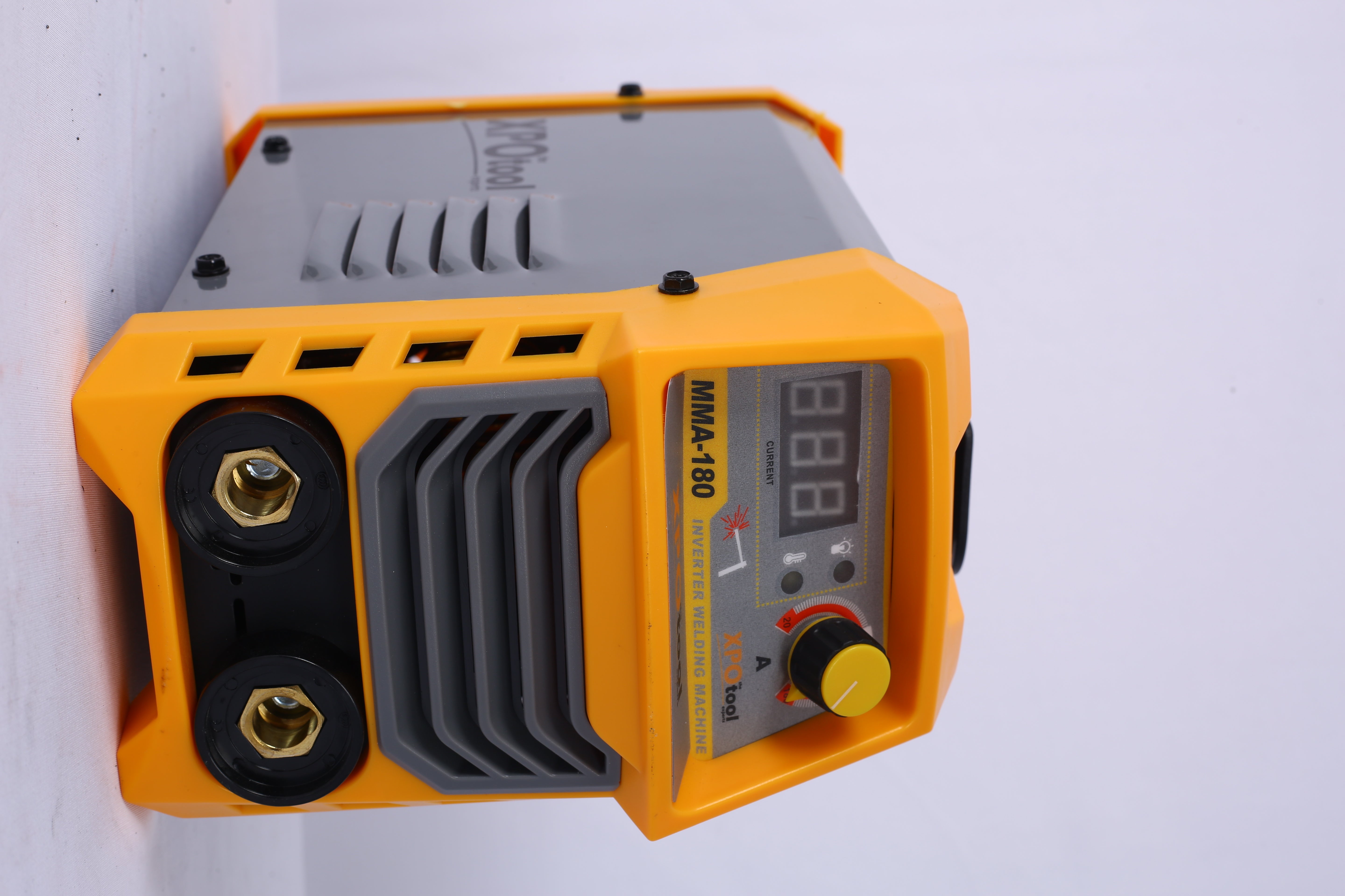 110/220V MMA Welder, 180A Stick ARC Welding Machine IGBT Inverter Digital Display LCD Hot Start Welder with Electrode Holder, Work Clamp, Input Power Adapter Cable Dual Voltage DC