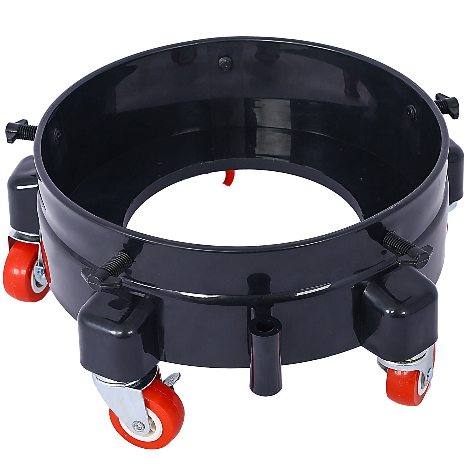 11.2 Inch Bucket Dolly, Removable Rolling Bucket Dolly Easy Push 5 Roll Swivel Casters to Move 360 Degree Turning for 5 Gallon Buckets Car Wash System Detailing Smoother Maneuvering, Black