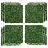 12 PCS 20" x 20" Artificial Boxwood Panels Topiary Wall Greenery Backdrop, Privacy Hedge Screen UV Protected 4Layer Roll Grass Panel Fence Decor Outdoor Indoor Garden Backyard, Light Green