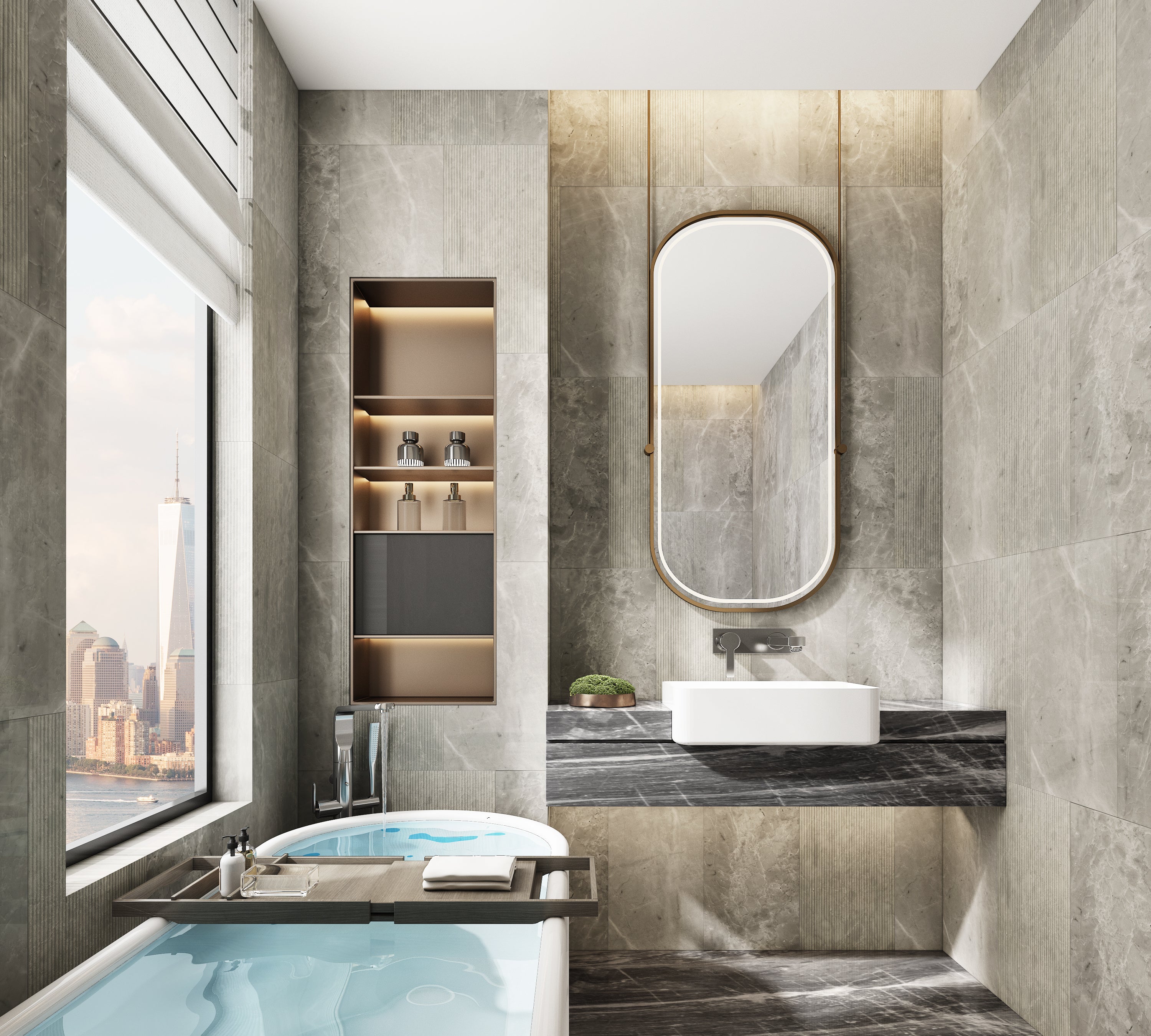 12*24 Carrara Marble, Gray marble, natural marble, for wall, OL textured finished, natural stone