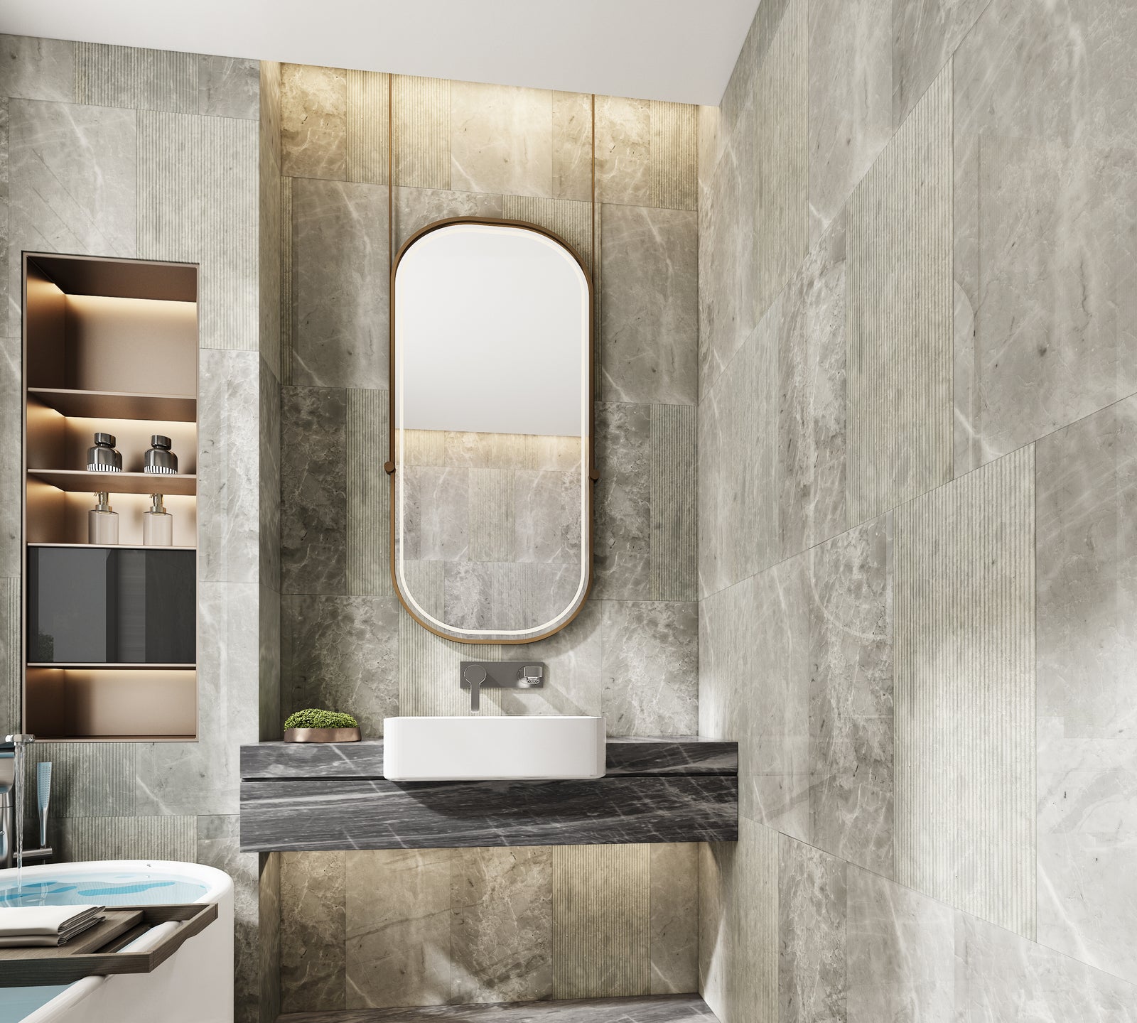 12*24 Carrara Marble, Gray marble, natural marble, for wall, OL textured finished, natural stone