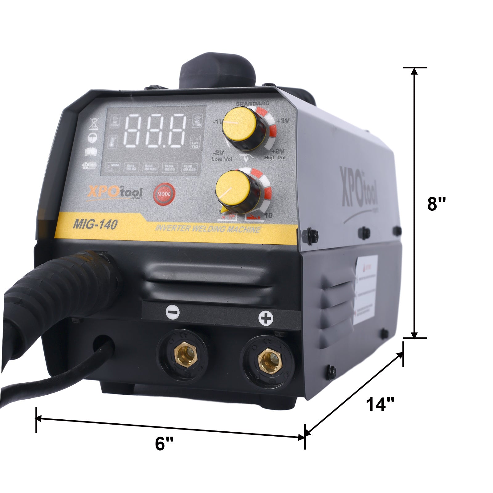 140A MIG Welder,110V/220V Dual Voltage multiprocess welder,Gas Gasless MIG Welding Machine,4 in 1 Flux MIG/Solid Wire/Lift TIG/Stick ARC Welder