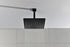 16 Inch Square Rain Shower Head Matte Black 304 Stainless Steel Showerhead