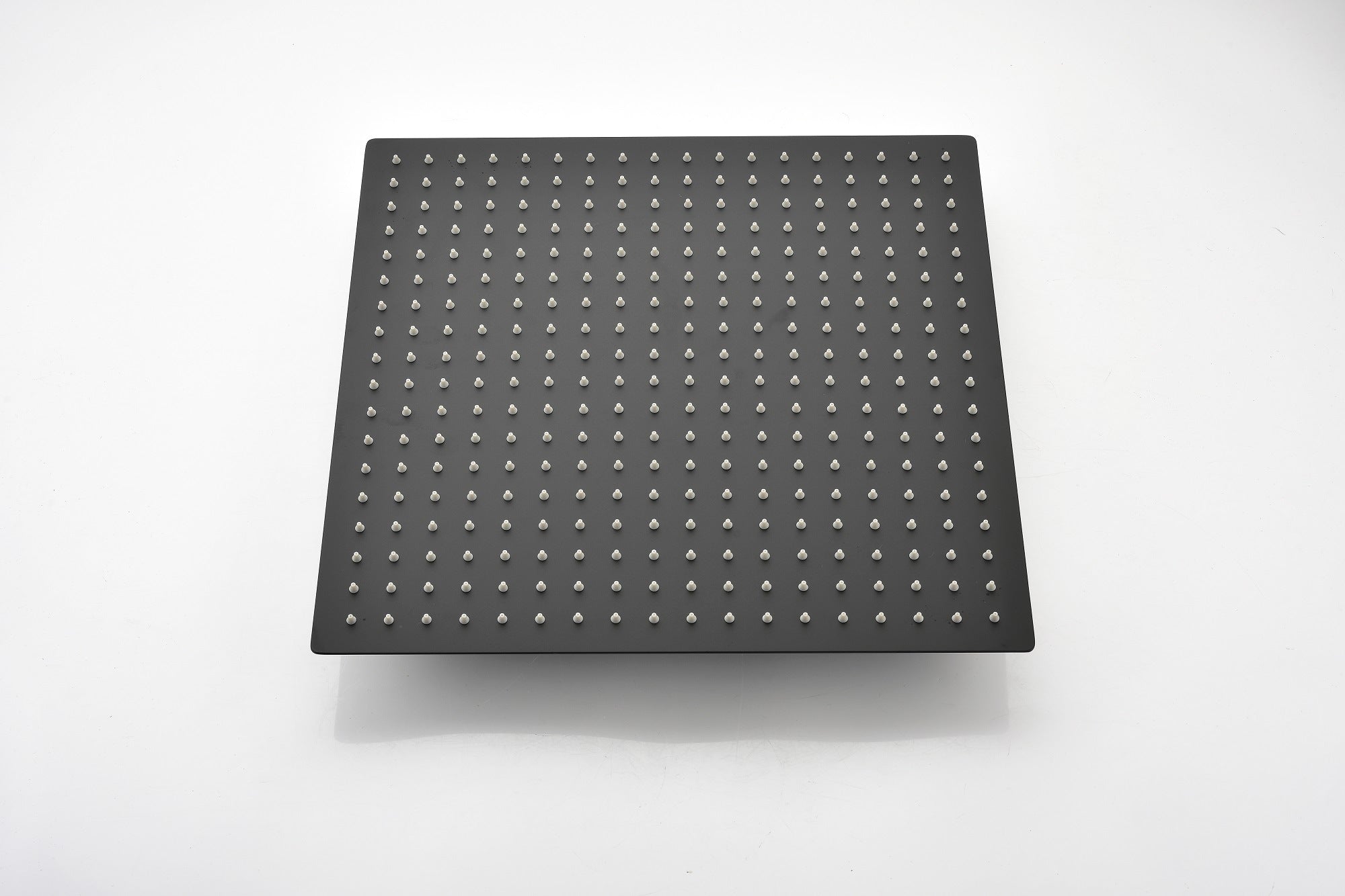 16 Inch Square Rain Shower Head Matte Black 304 Stainless Steel Showerhead