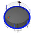 16FT Trampoline with Basketball Hoop pump and Ladder(Inner Safety Enclosure) with soccer goal blue