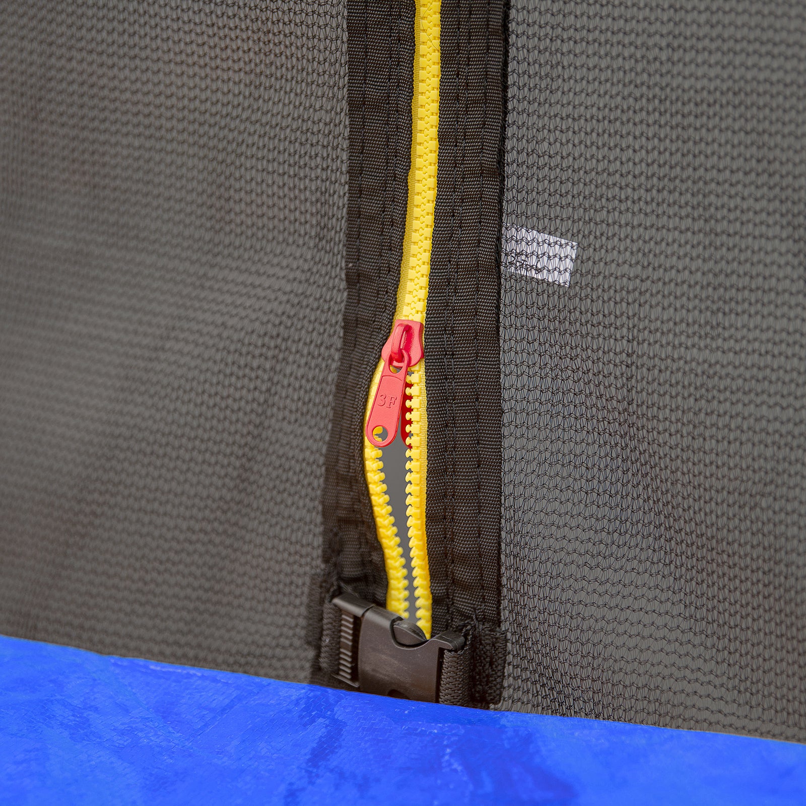 16FT Trampoline with Basketball Hoop pump and Ladder(Inner Safety Enclosure) with soccer goal blue