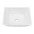 16x16 Inch White Ceramic Square Vessel Bathroom Sink
