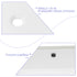 19.5"x14" White Ceramic Rectangular Undermount Bathroom Sink with Overflow