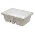 19.5"x14" White Ceramic Rectangular Undermount Bathroom Sink with Overflow