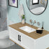 19.5"x14" White Ceramic Rectangular Undermount Bathroom Sink with Overflow
