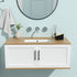 19.5"x14" White Ceramic Rectangular Undermount Bathroom Sink with Overflow