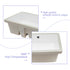 19.5"x14" White Ceramic Rectangular Undermount Bathroom Sink with Overflow