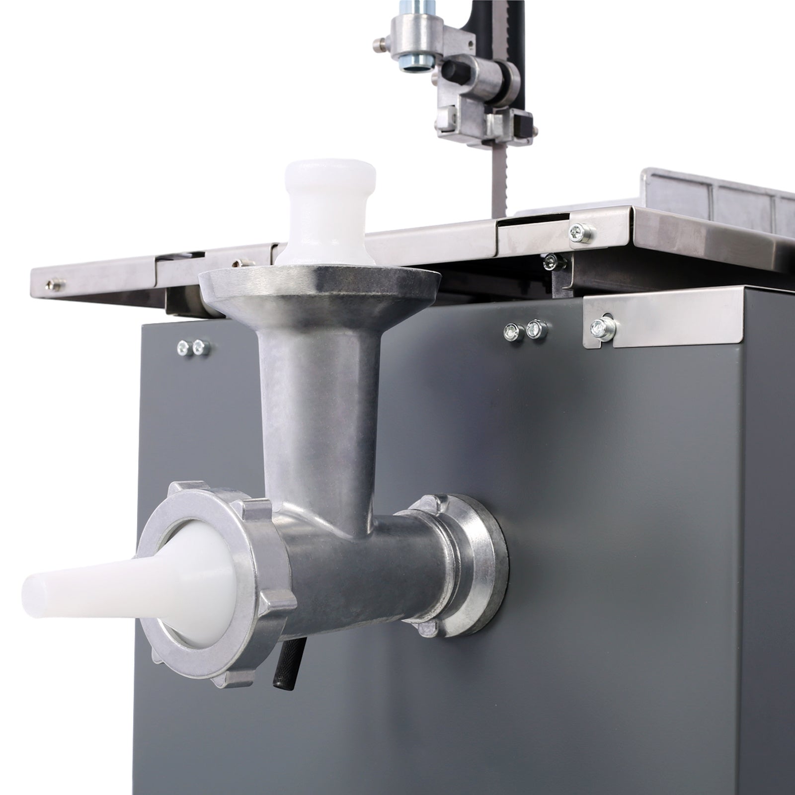 2-in-1 Commercial Butcher Band Saw and Sausage Stuffer , Machine Slicer Meat Bone Sausage Carne