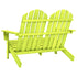 2-Seater Patio Adirondack Chair Solid Wood Fir Green