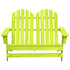 2-Seater Patio Adirondack Chair Solid Wood Fir Green