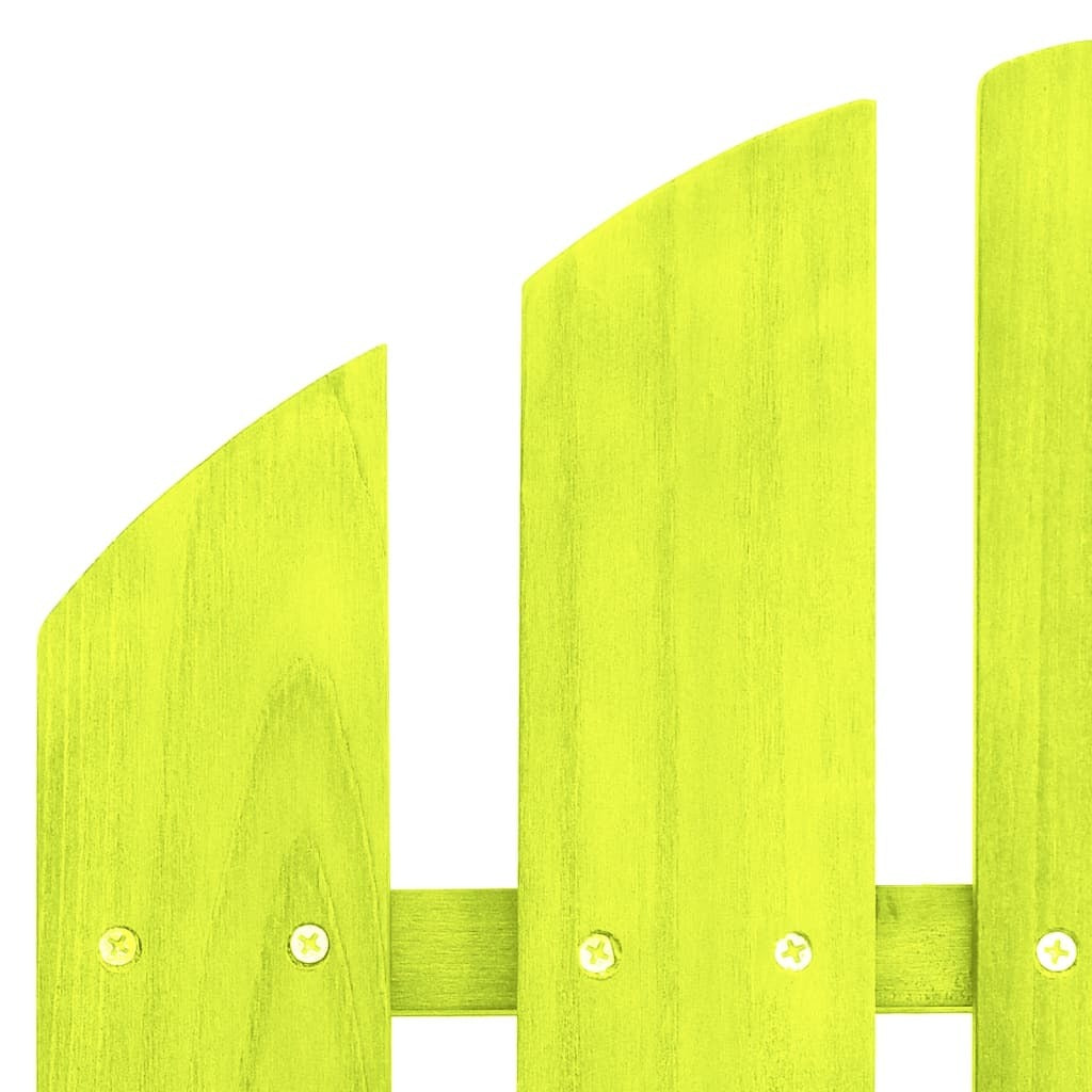 2-Seater Patio Adirondack Chair Solid Wood Fir Green