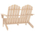 2-Seater Patio Adirondack Chair Solid Wood Fir