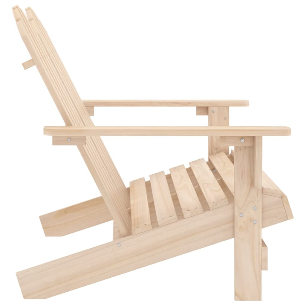 2-Seater Patio Adirondack Chair Solid Wood Fir