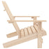 2-Seater Patio Adirondack Chair Solid Wood Fir