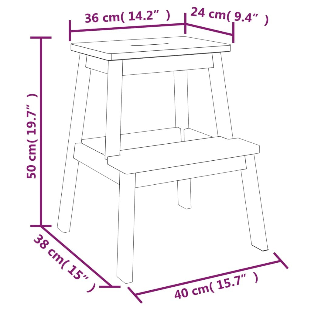 2 Step Stool 15.7