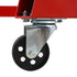 2 Ton Folding Engine Hoist Cherry Picker Shop Crane Hoist Lift, Heavy Duty Steel with 6 Iron Caster Wheels (Red)