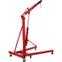 2 Ton Folding Engine Hoist Cherry Picker Shop Crane Hoist Lift, Heavy Duty Steel with 6 Iron Caster Wheels (Red)