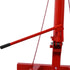 2 Ton Folding Engine Hoist Cherry Picker Shop Crane Hoist Lift, Heavy Duty Steel with 6 Iron Caster Wheels (Red)