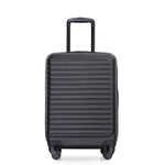 20" Carry on Luggage Lightweight Suitcase, Spinner Wheels, Black