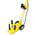 22 Ton Hydraulic Floor Jack Air-Operated Axle Bottle Jack with (4) Extension Saddle Set Built-in Wheels,Yellow