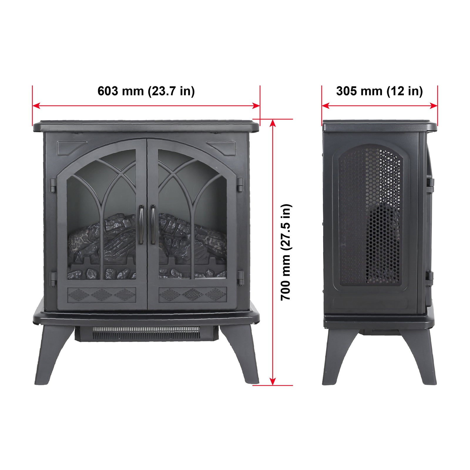 24 inch 3D Infrared Electric Stove with remote control