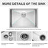 27 Inch Undermount Sink - 27"x18"x10" Undermount Stainless Steel Kitchen Sink 16 Gauge 10 Inch Deep Single Bowl Kitchen Sink Basin