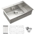 28 Inch Drop In Sink - 28 inch Kitchen Sink Drop in Topmount Single Bowl Sink 18 Gauge Stainless Steel Kitchen Sink Basin
