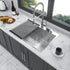 28 Inch Drop In Sink - 28 inch Kitchen Sink Drop in Topmount Single Bowl Sink 18 Gauge Stainless Steel Kitchen Sink Basin