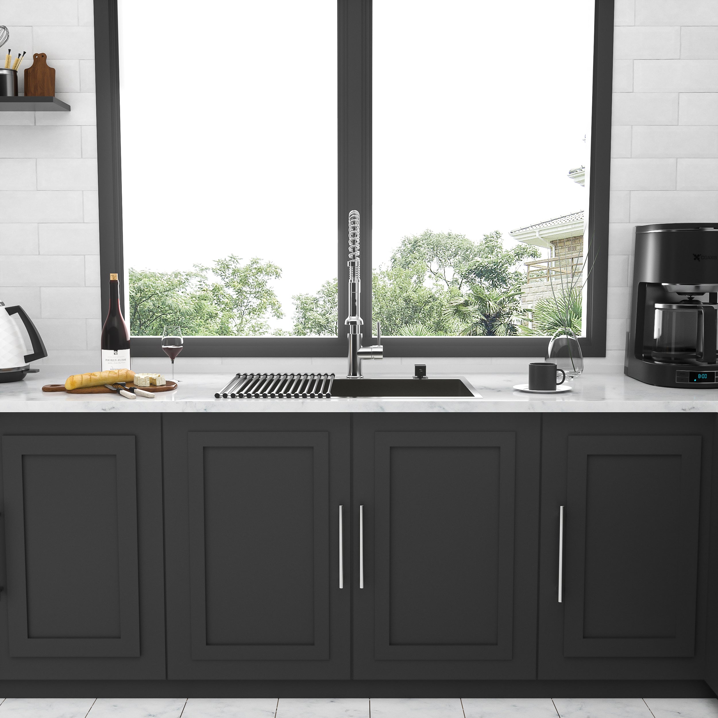 28 Inch Drop In Sink - 28 inch Kitchen Sink Drop in Topmount Single Bowl Sink 18 Gauge Stainless Steel Kitchen Sink Basin