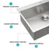 28 Inch Drop In Sink - 28 inch Kitchen Sink Drop in Topmount Single Bowl Sink 18 Gauge Stainless Steel Kitchen Sink Basin