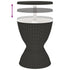 3-in-1 Ice Cooler Table Black Polypropylene