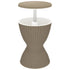 3-in-1 Ice Cooler Table Light Brown Polypropylene