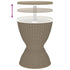 3-in-1 Ice Cooler Table Light Brown Polypropylene