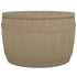 3-in-1 Patio Storage Box Light Brown Polypropylene