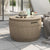 3-in-1 Patio Storage Box Light Brown Polypropylene